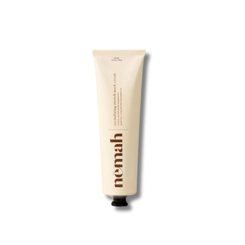 Nemah stretch mark cream bottle, showcasing ultra-hydration for the skin.