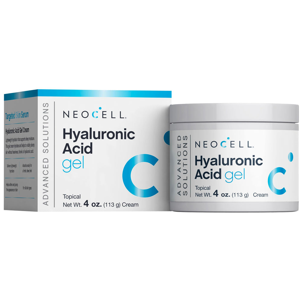 NeoCell Hyaluronic Acid Moisturizer texture closeup shows gel-like softness for quick absorption