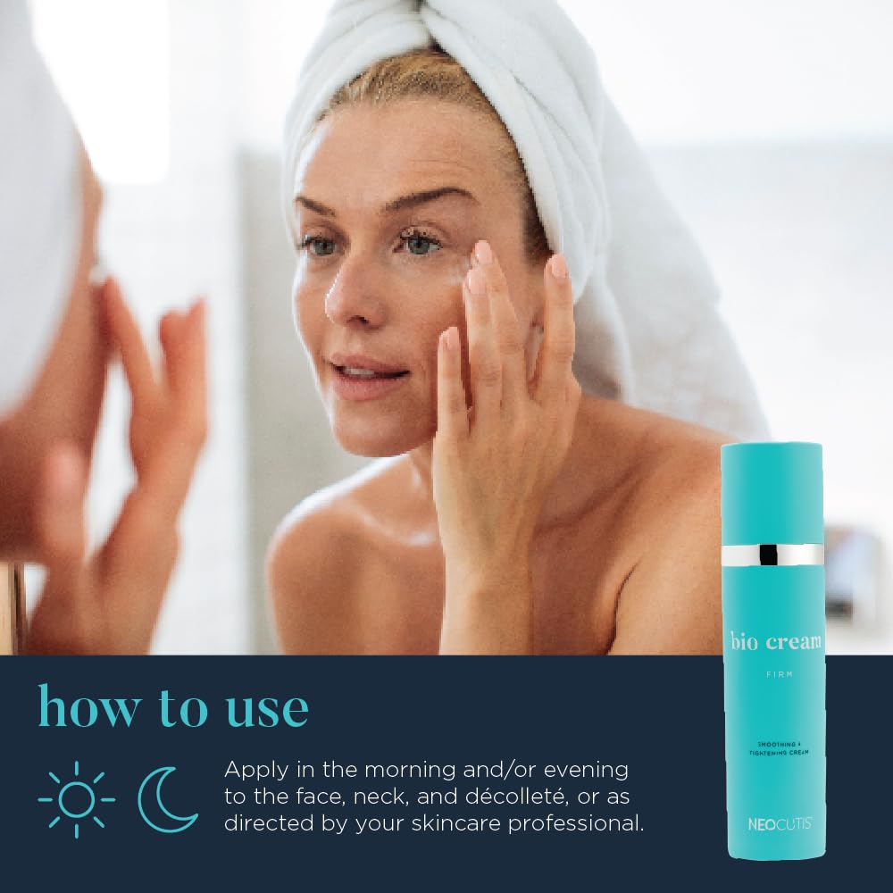 Neocutis Bio Cream Firm application step demonstrates daytime routine