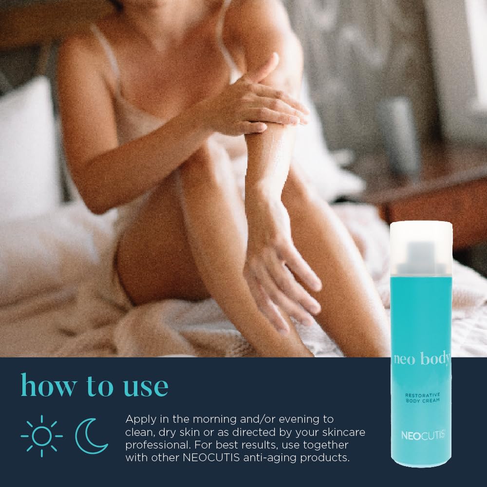 NEOCUTIS Neo Body Restorative Cream applying on arm suggests targeted hydration