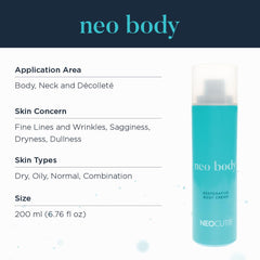 NEOCUTIS Neo Body Restorative Cream label details ingredients and usage