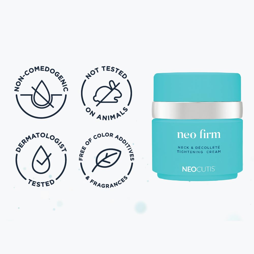 NEOCUTIS Neo Firm ingredients panel hints at peptide-based care.