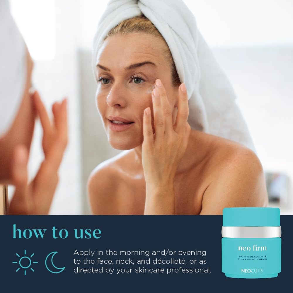 NEOCUTIS Neo Firm formula with wild yam, argan and jojoba oils for nourishment.