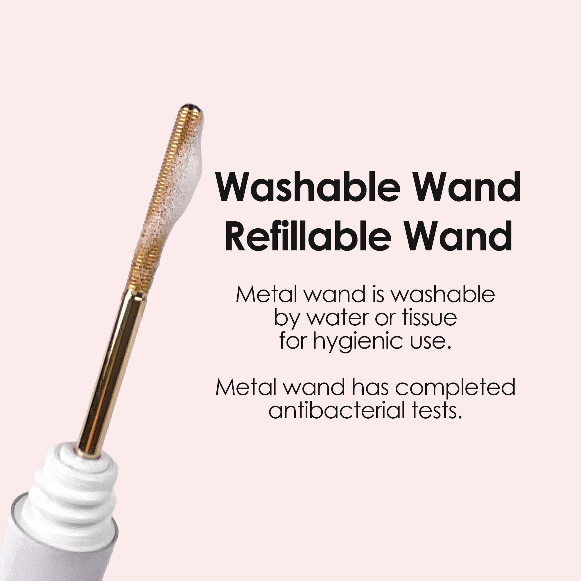 Neogen Dermalogy metal wand reaches lash roots for full coverage