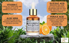 Texture close-up of Neogold Vitamin C Serum absorbing quickly.