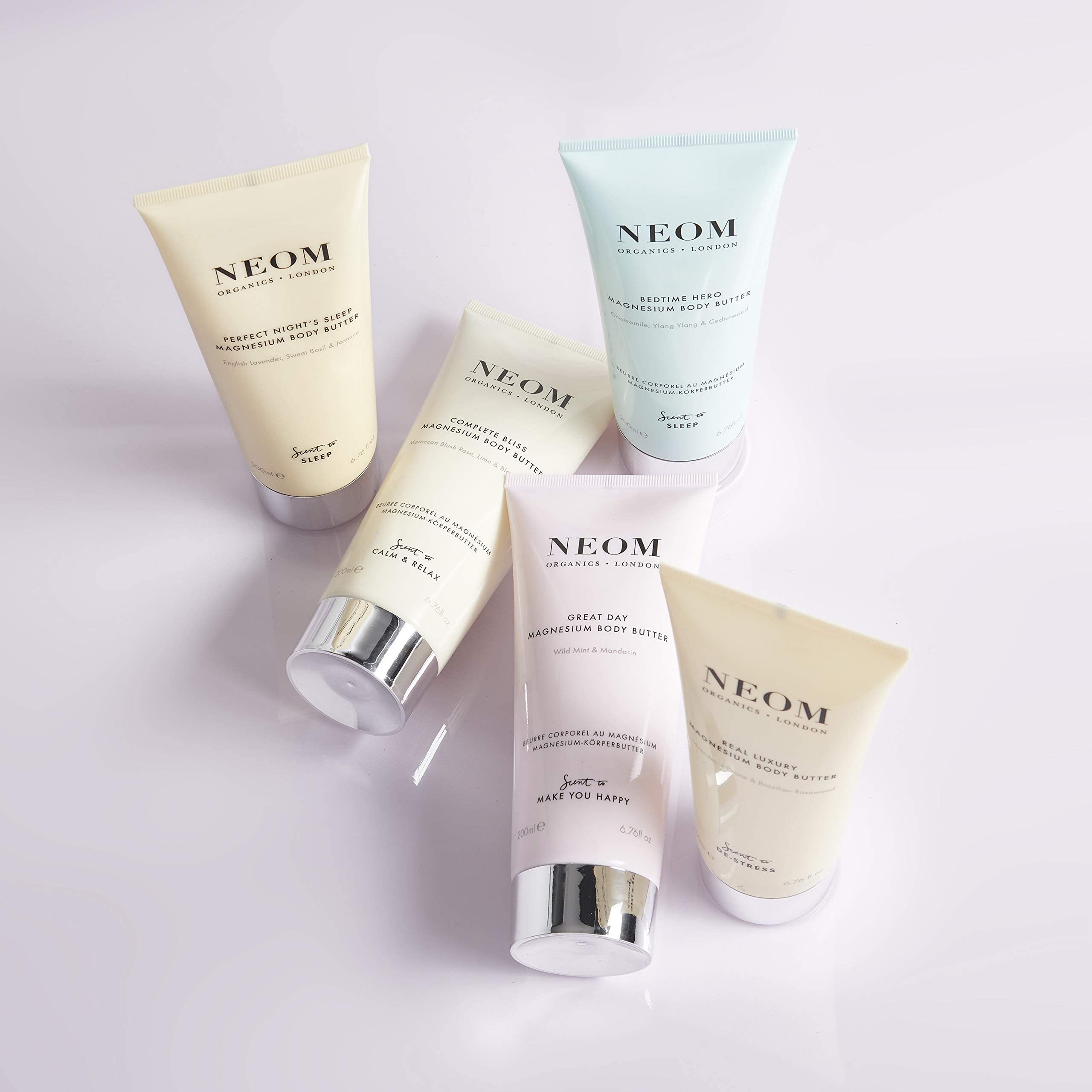 Neom Great Day mandarin and peppermint fragrance evokes fresh energy.