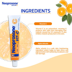 Neoprosone Alpha Arbutin application demonstrates gradual brightening.