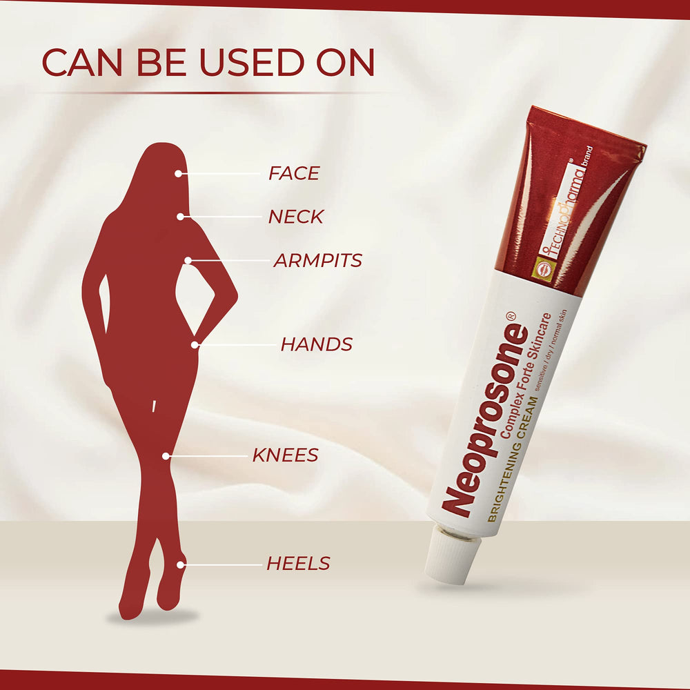 Neoprosone Brightening Cream SPF 50 pairing shows daytime protection and care.