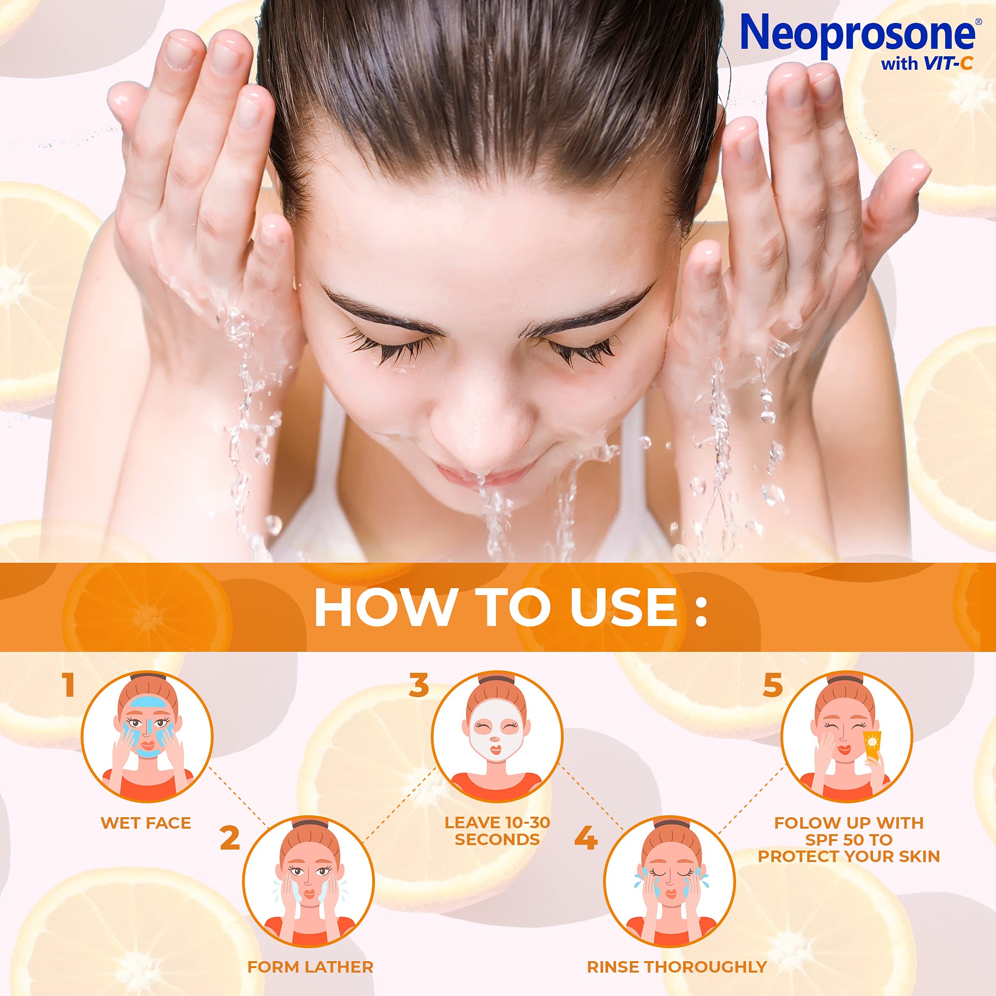 Neoprosone Skin Brightening Soap contains shea butter and alpha arbutin for skin balance.