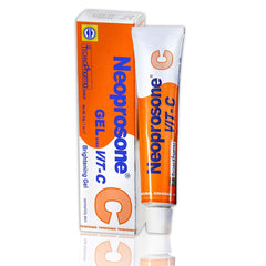 Neoprosone Vitamin C Gel on vanity to illustrate night routine
