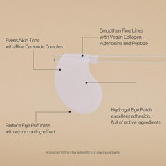 carrot amino acids in the eye mask support firmness around the eyes