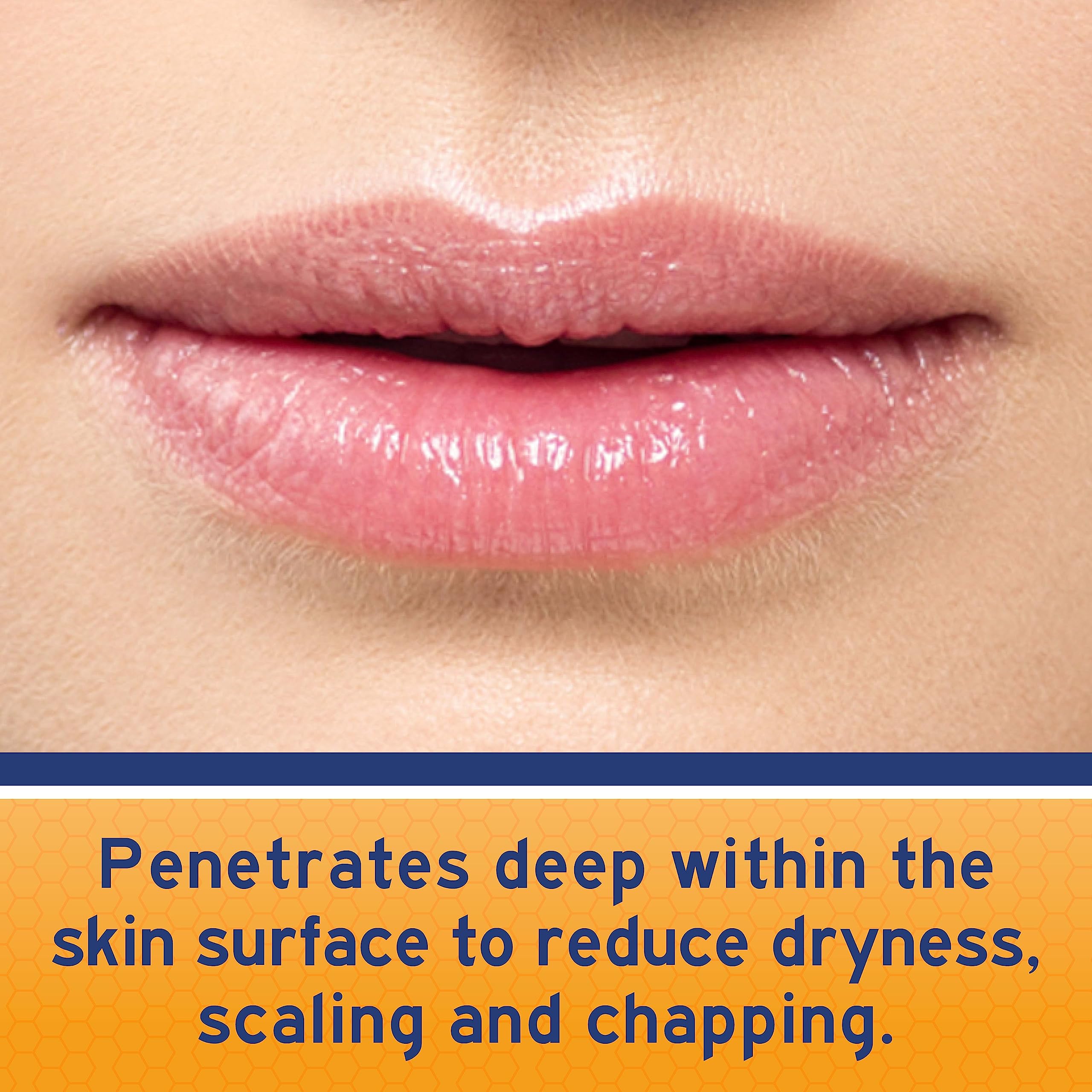 Texture close up of Neosporin Lip Health balm for smooth absorption