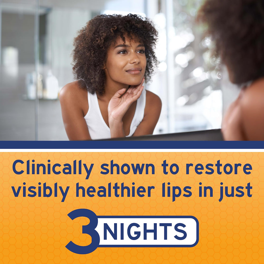 Night routine scene with Neosporin Lip Health for overnight care
