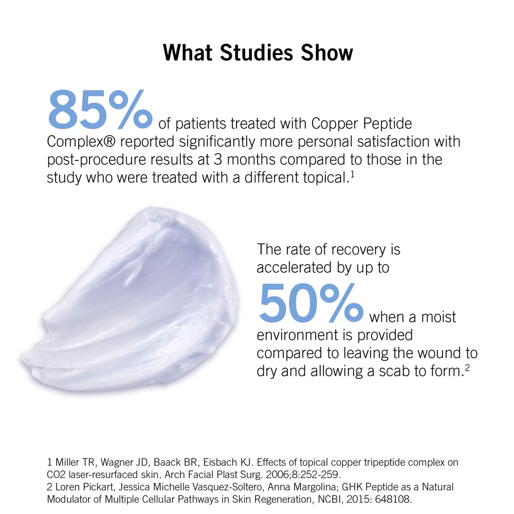 Swirl of NEOVA Cu3 tissue repair cream shows rich occlusive consistency for barrier support