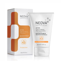 NEOVA SmartSkincare Active Sunscreen bottle shown for daily SPF protection