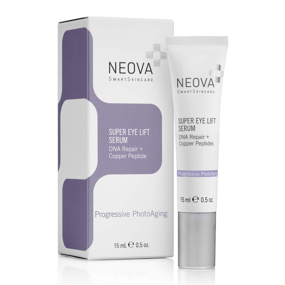 NEOVA Super Eye Lift Serum bottle with cooling applicator for instant refresh