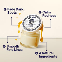 Neptune Health unscented balm jar close-up for gentle daily skincare.