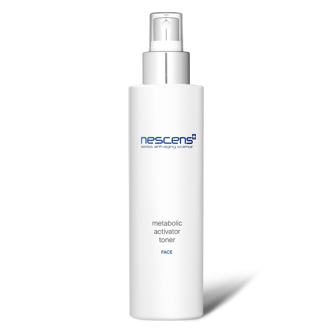 Nescens Metabolic Activator Toner bottle promotes skin balance and refined texture.
