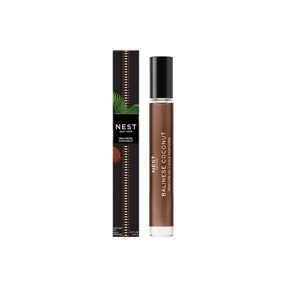 NEST New York Balinese Coconut perfume oil rollerball for easy, long-lasting fragrance on skin