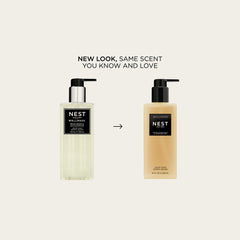 NEST New York liquid soap pump dispensing a rich lather for hands