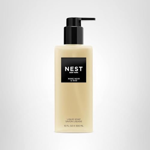 Nest New York Rose Noir & Oud fragrance notes graphic emphasizes warm floral and woody notes.