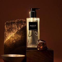 NEST New York Moroccan Amber fragrance notes bergamot and heliotrope elevate hand washing.