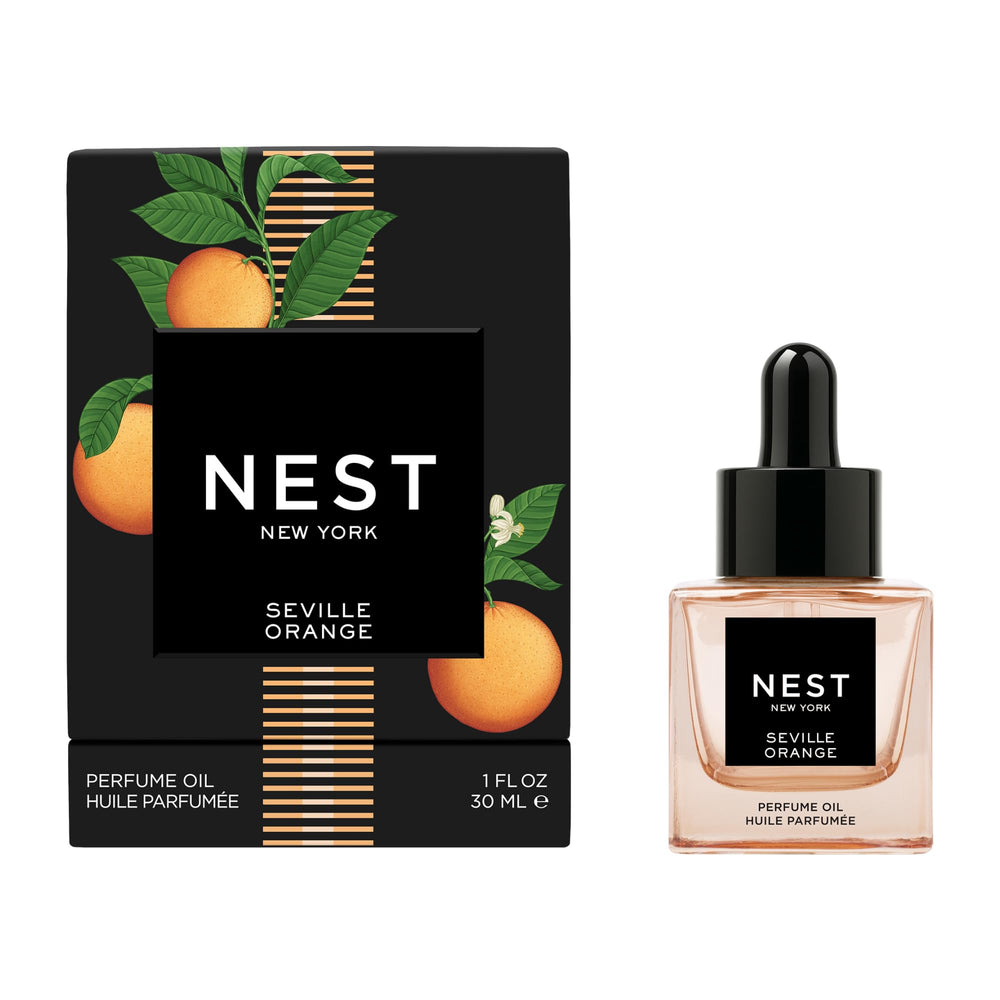 NEST New York Seville Orange oil bottle with dropper for customizable fragrance.