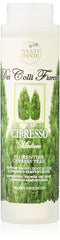 Nesti Dante Cypress Shower Gel bottle pour with fresh woody aroma for daily cleansing