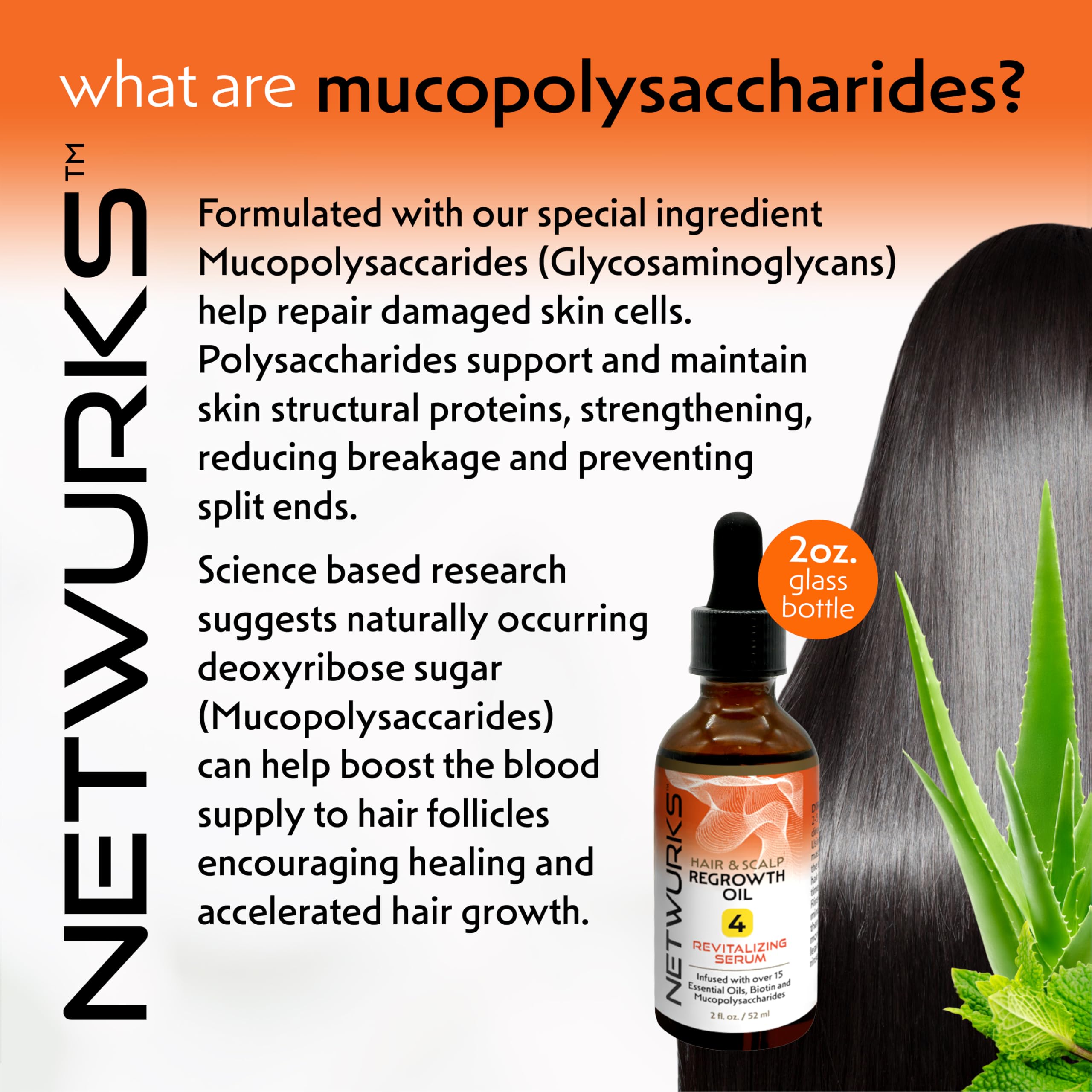 NetWurks Bonding Oil used during routine for improved texture on damp hair.