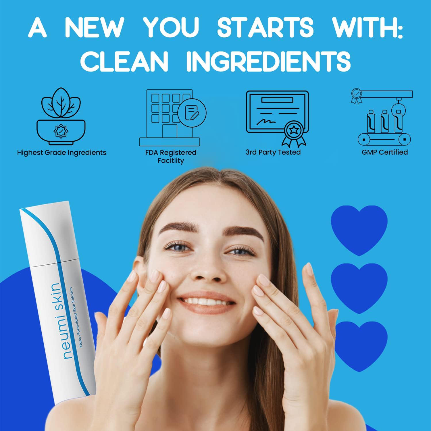 Neumi Skin spray is easy to use under or over makeup for quick refreshment.