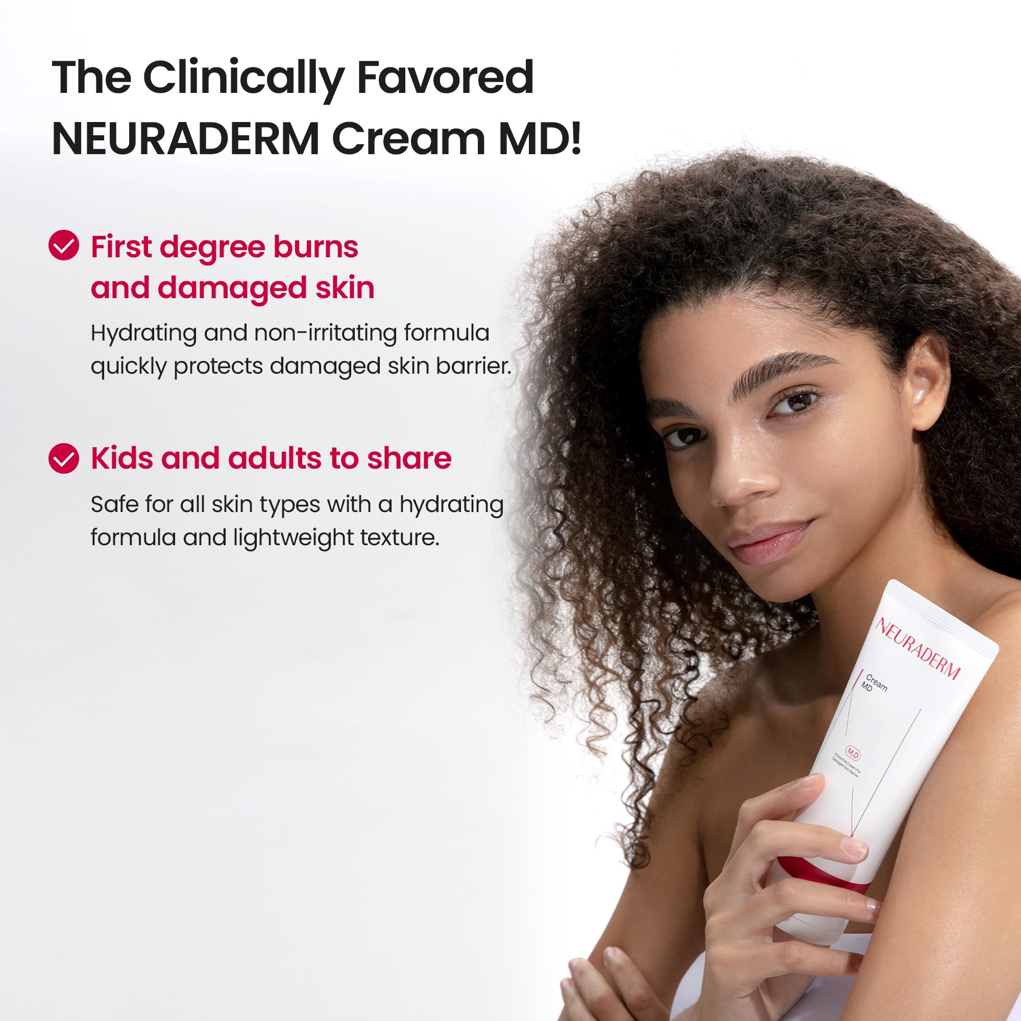 Clinical cabinet scene featuring NEURADERM Cream MD