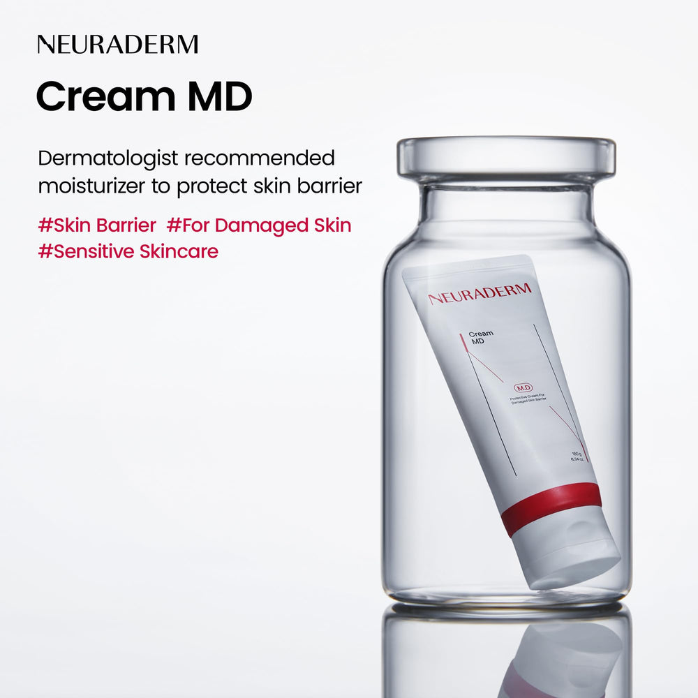 Closeup of NEURADERM Cream MD jar texture for barrier support