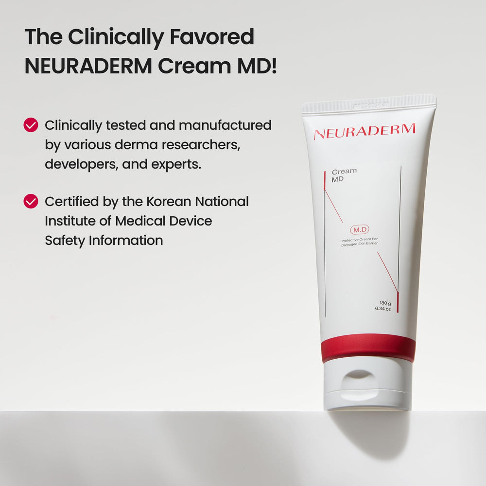 Texture swatch of NEURADERM Cream MD demonstrating rich cream
