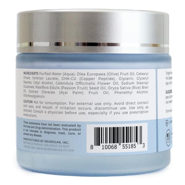 Neurogan GHK-Cu face cream lightweight formula nourishes without heaviness.