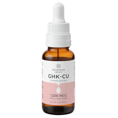 Neurogan GHK-Cu neck and face serum bottle front showing hydration potential