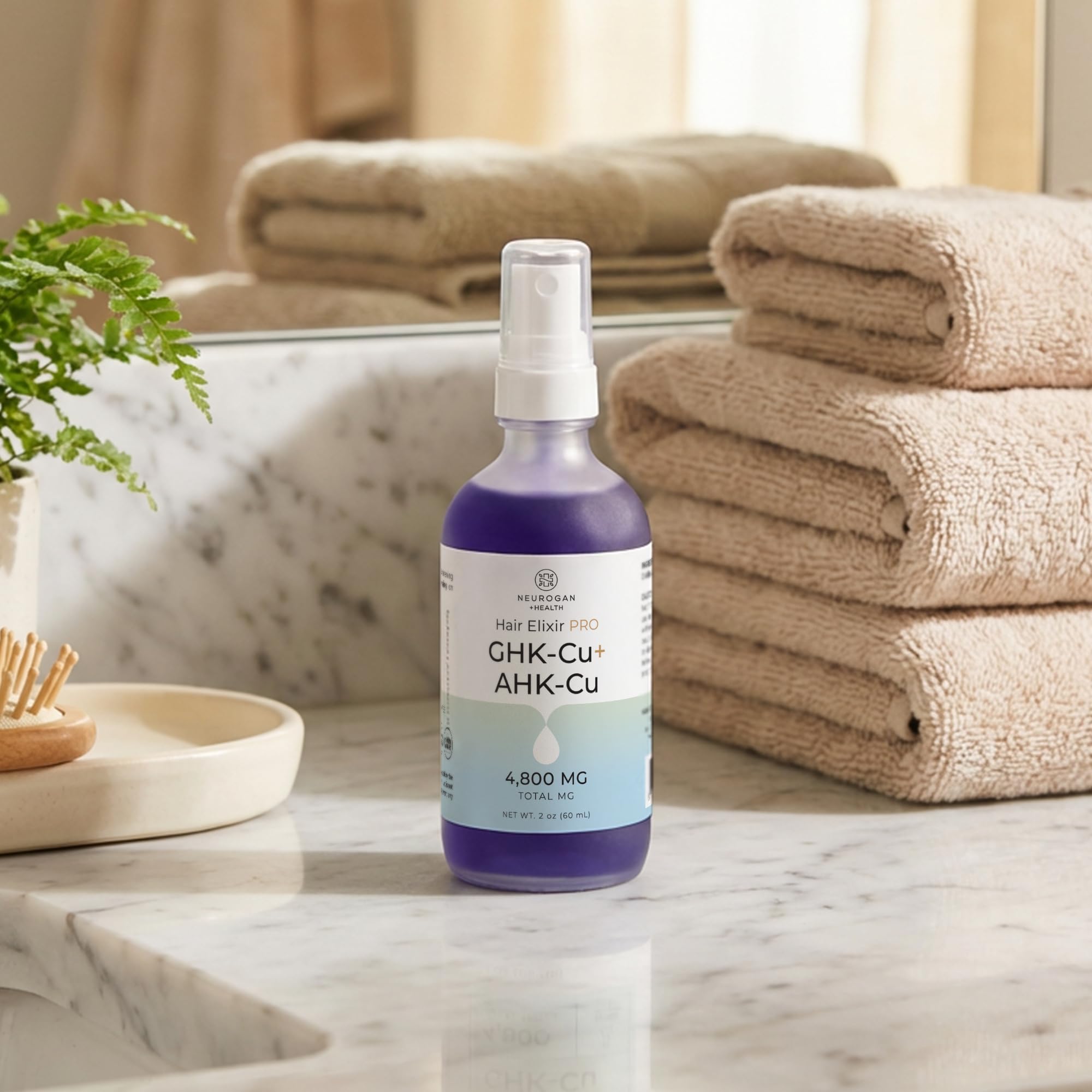 Neurogan water-based serum dries quickly without heaviness.