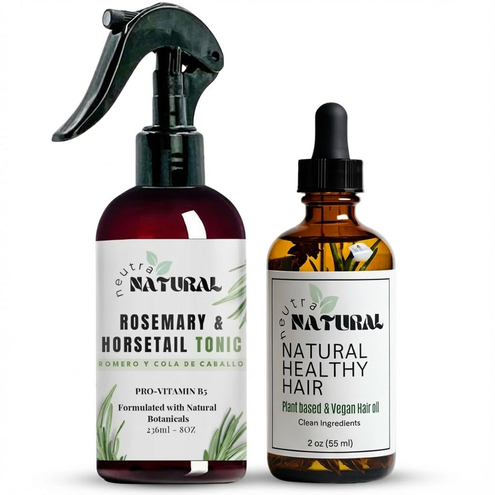 Neutra Natural rosemary-horsetail tonic bottle for scalp nourishment and growth support