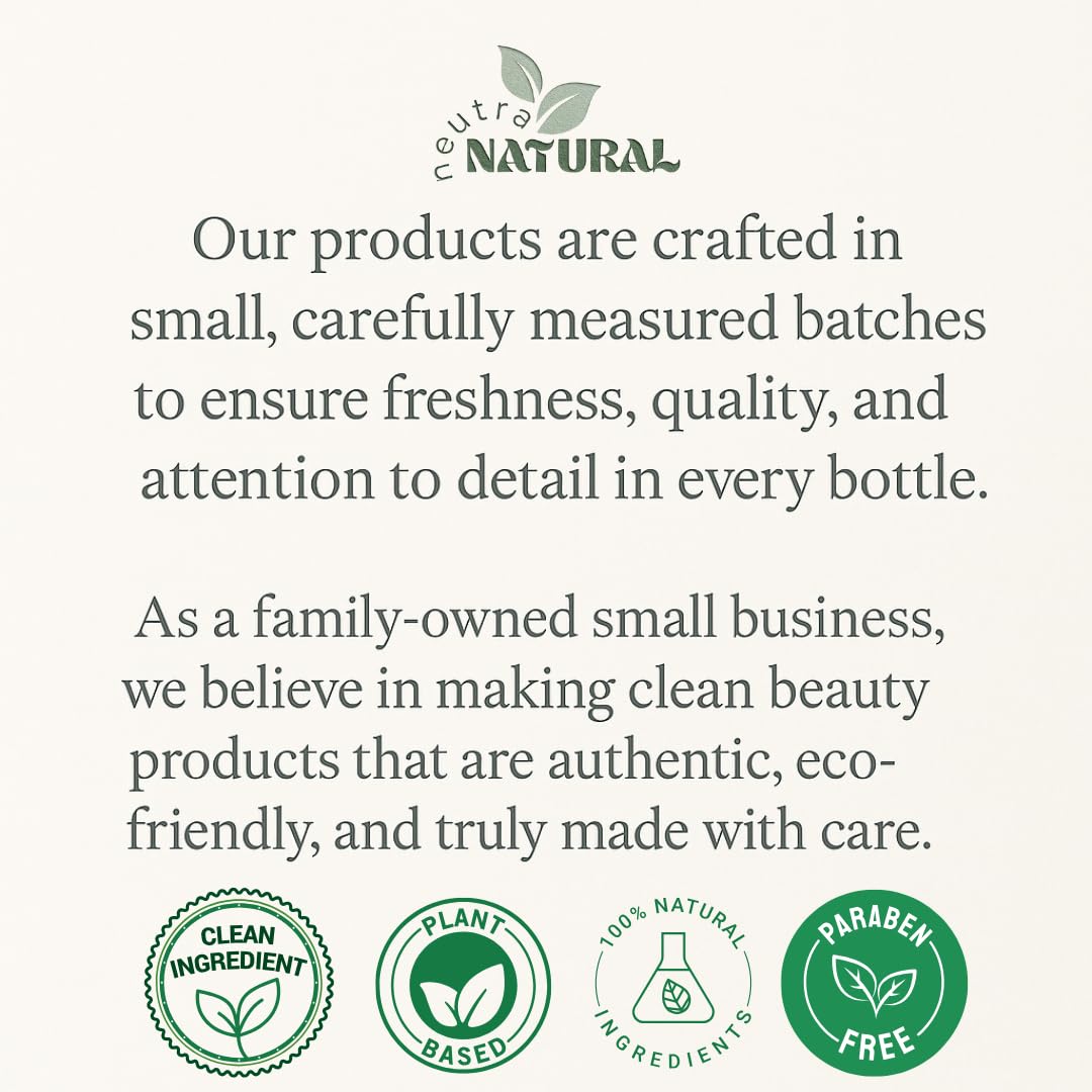 Neutra Natural vegan and clean formula for mindful hair care.