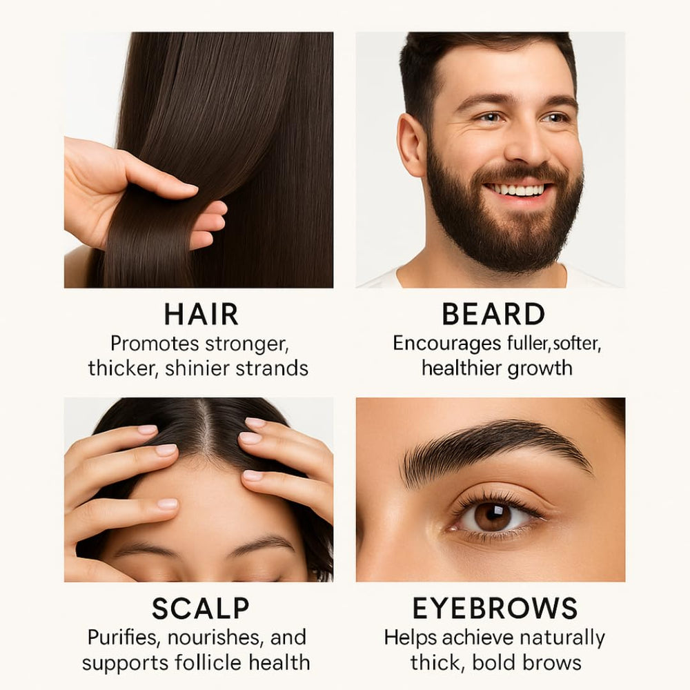 Neutra Natural vitamin E blend eases scalp comfort and nourishes strands.