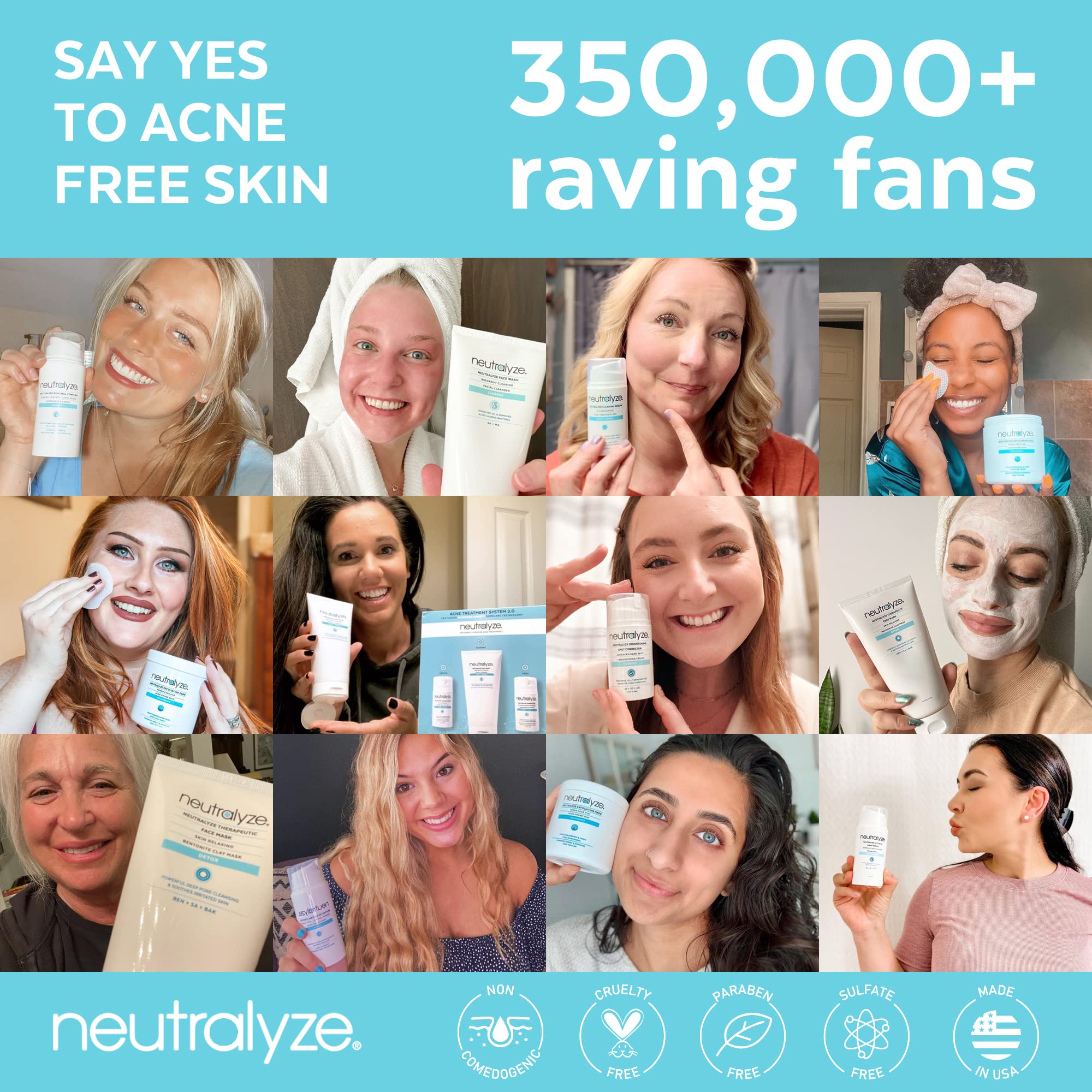 Neutralyze exfoliating acne wipes ready for a daily skincare routine.