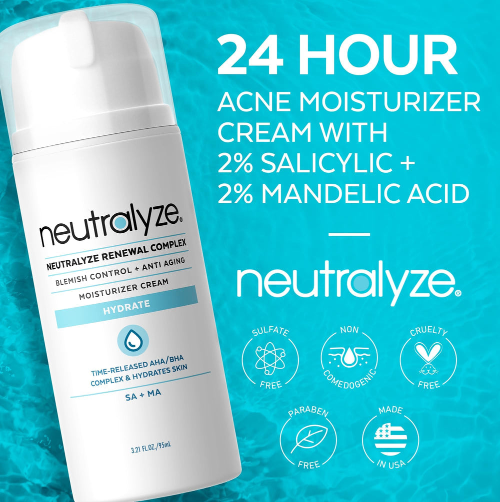 Neutralyze Renewal Complex being applied for a non-greasy, clean finish.