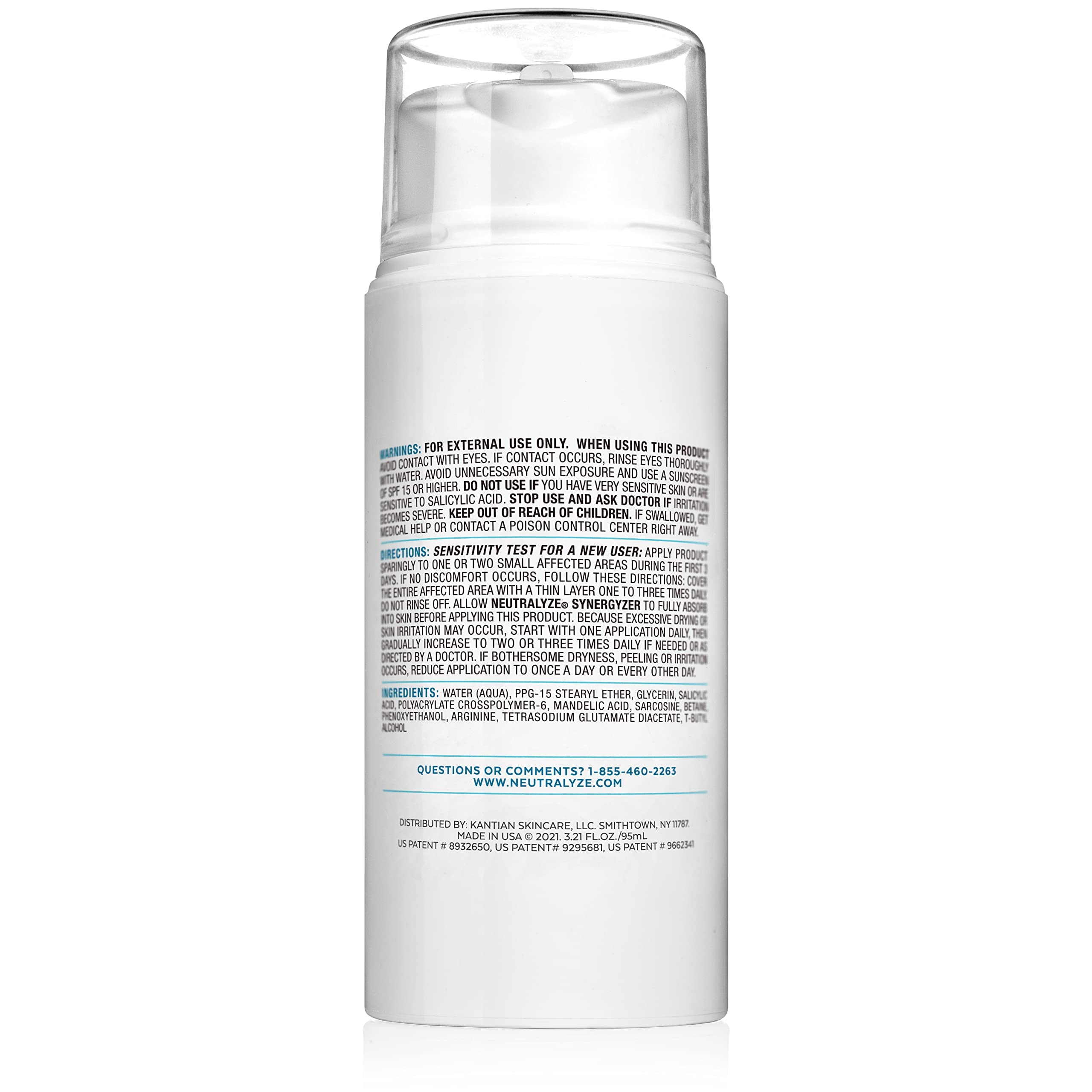 Neutralyze Renewal Complex packaging highlights fragrance-free formula for sensitive skin.