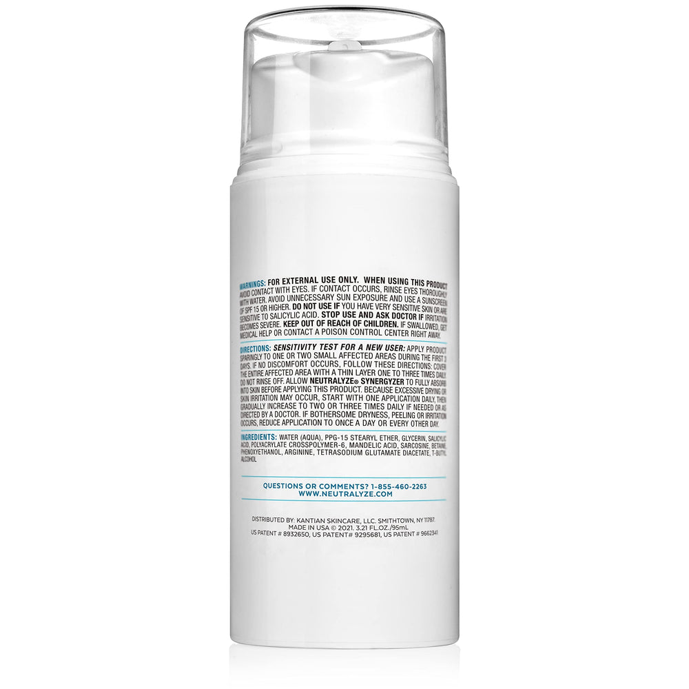 Neutralyze Renewal Complex packaging highlights fragrance-free formula for sensitive skin.