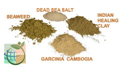 Neutripure DIY Body Wrap mixing process shows four-ingredient blend ready for use