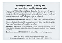 Close-up of Neutrogena bar lather showing gentle cleansing without residue.