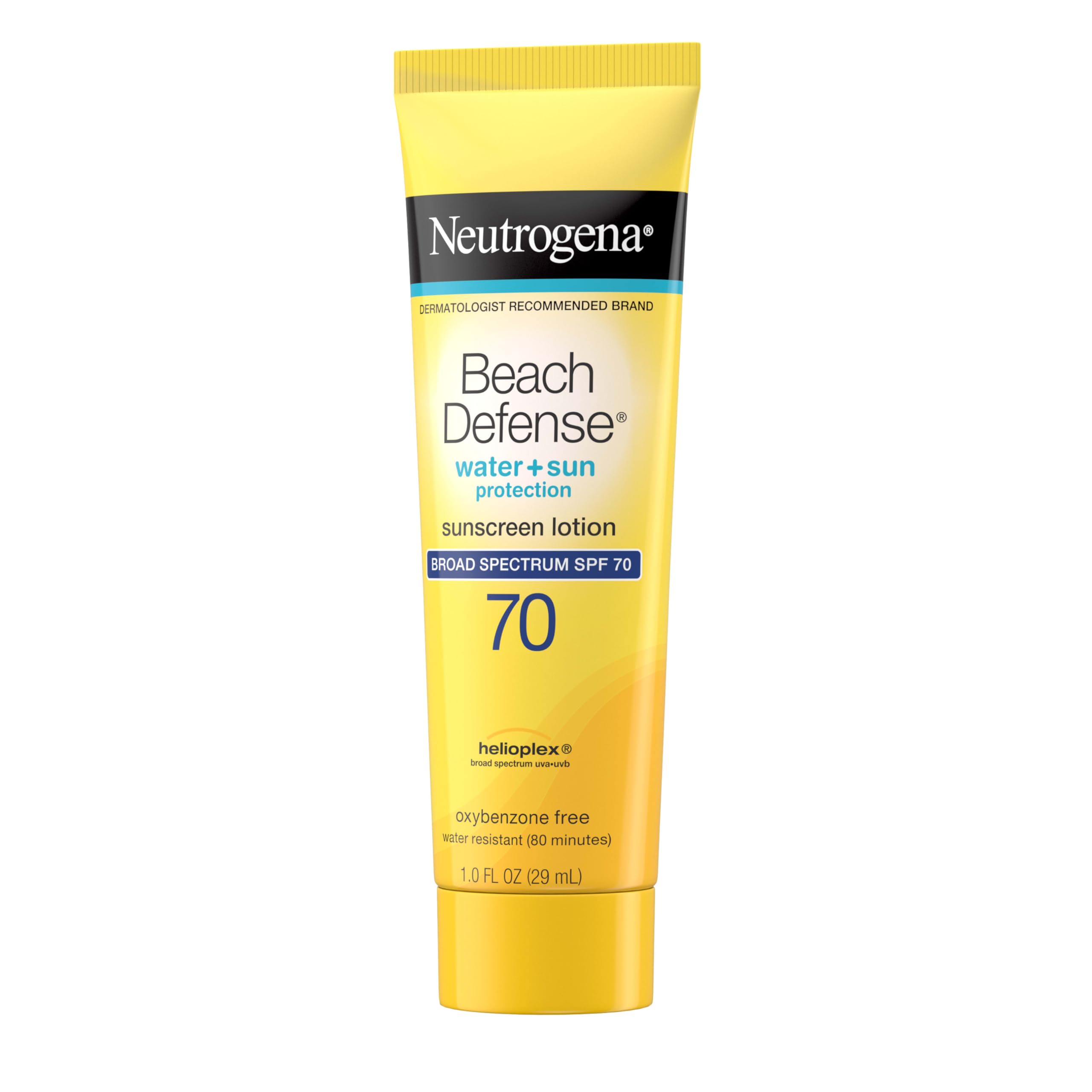Neutrogena Beach Defense offers oil-free protection suitable for active days outdoors.