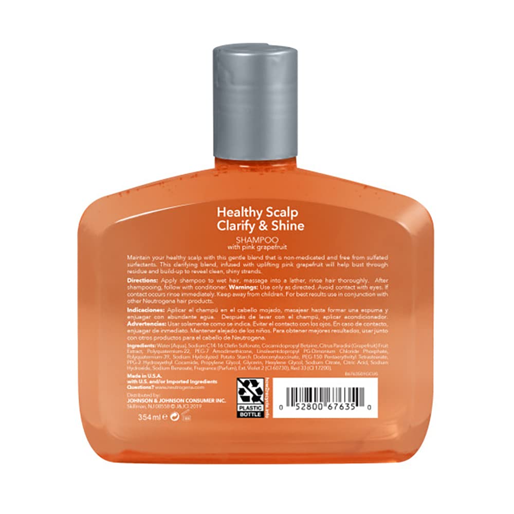Neutrogena Clarify & Shine Conditioner bottle for smoother, more manageable hair