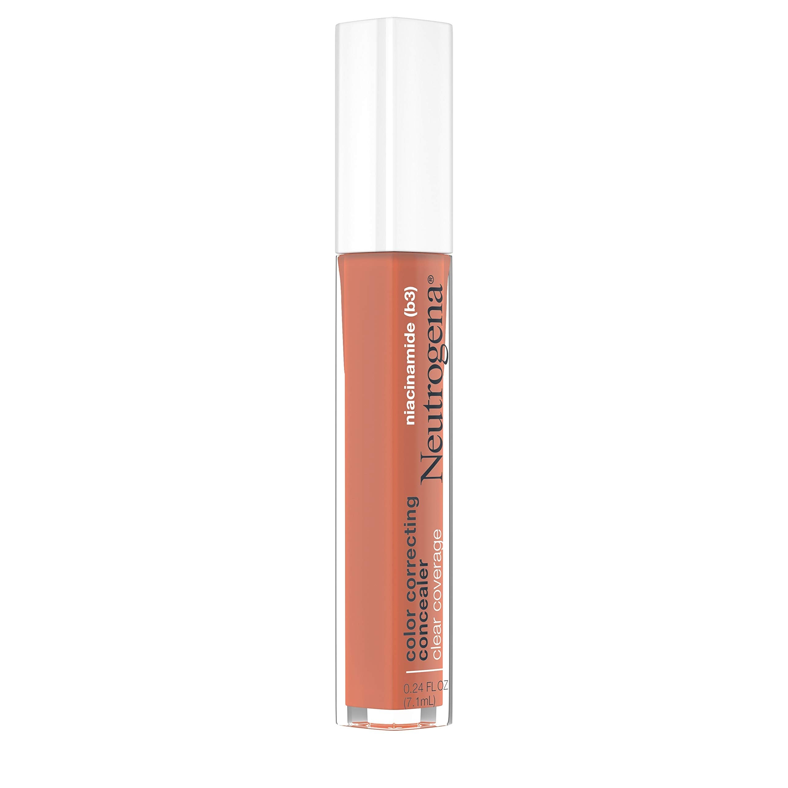 Neutrogena Clear Coverage concealer close-up texture showing fragrance-free and paraben-free