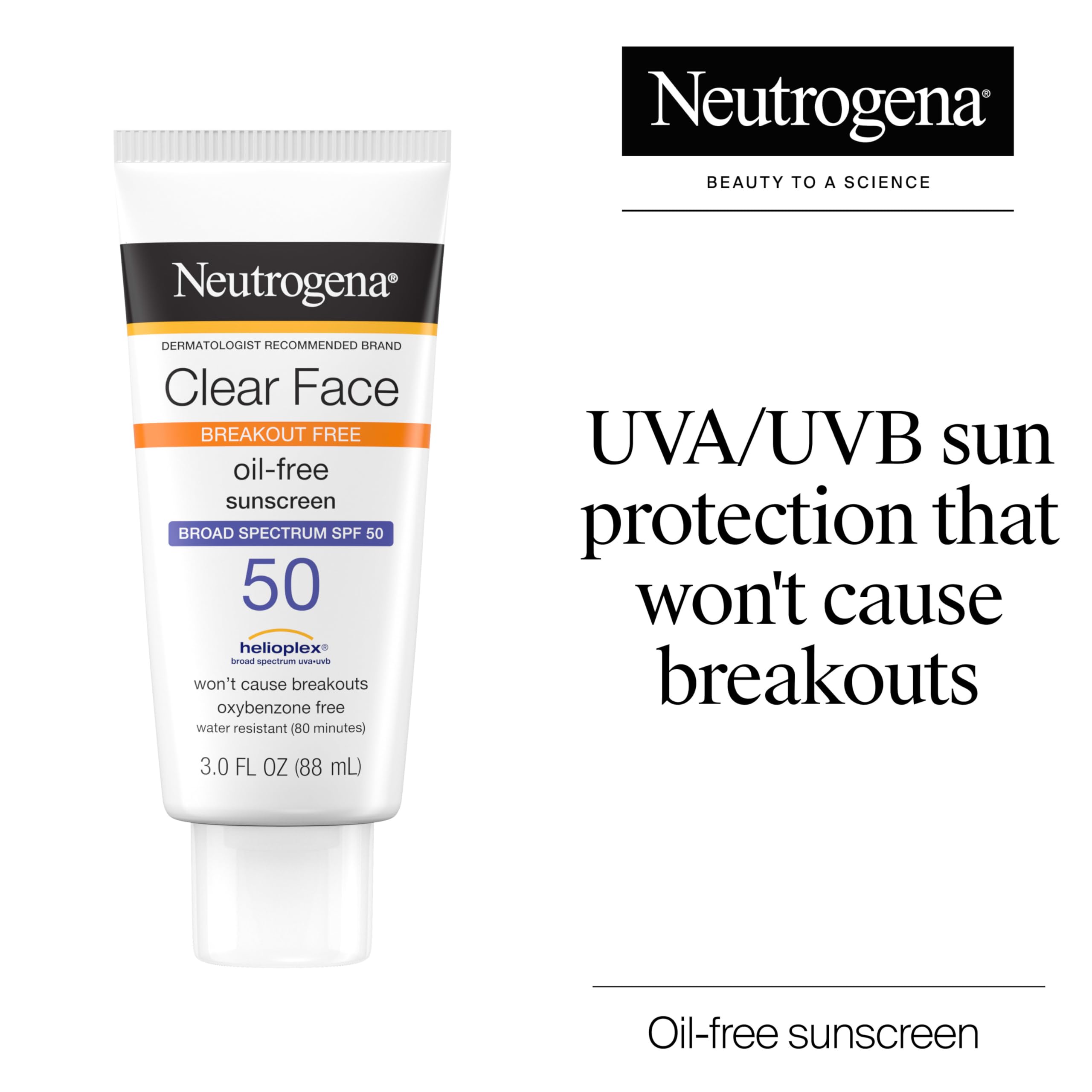 Neutrogena Clear Face Sunscreen SPF 50 application on skin keeps you protected during outdoor activities.