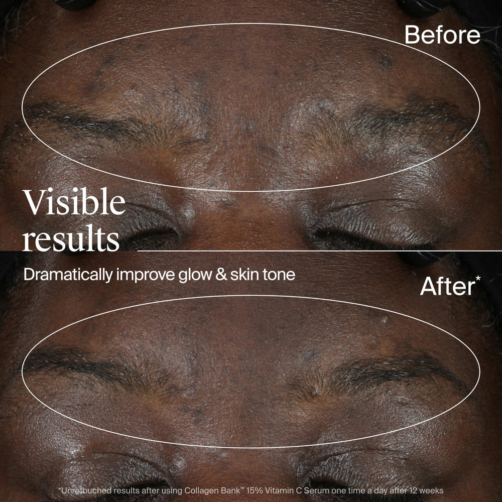 Neutrogena Collagen Bank skin swatches suggest brighter, even tone.